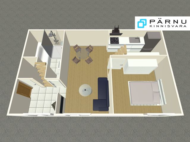 Müüa korter, 2 tuba, Pärnu maakond, Pärnu linn, Riia mnt 23